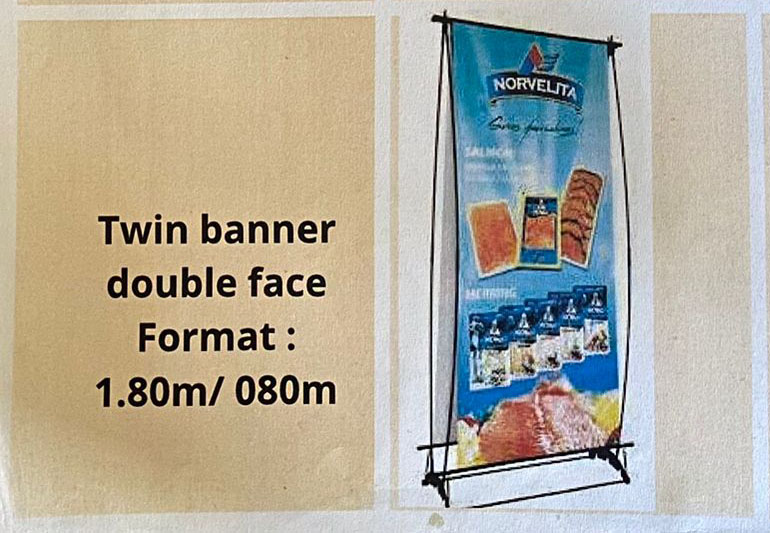 TWIN BANNER 1.80M